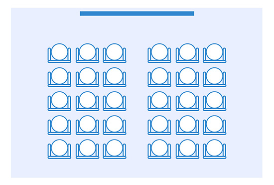 セミナー運営｜シアター型会場レイアウト